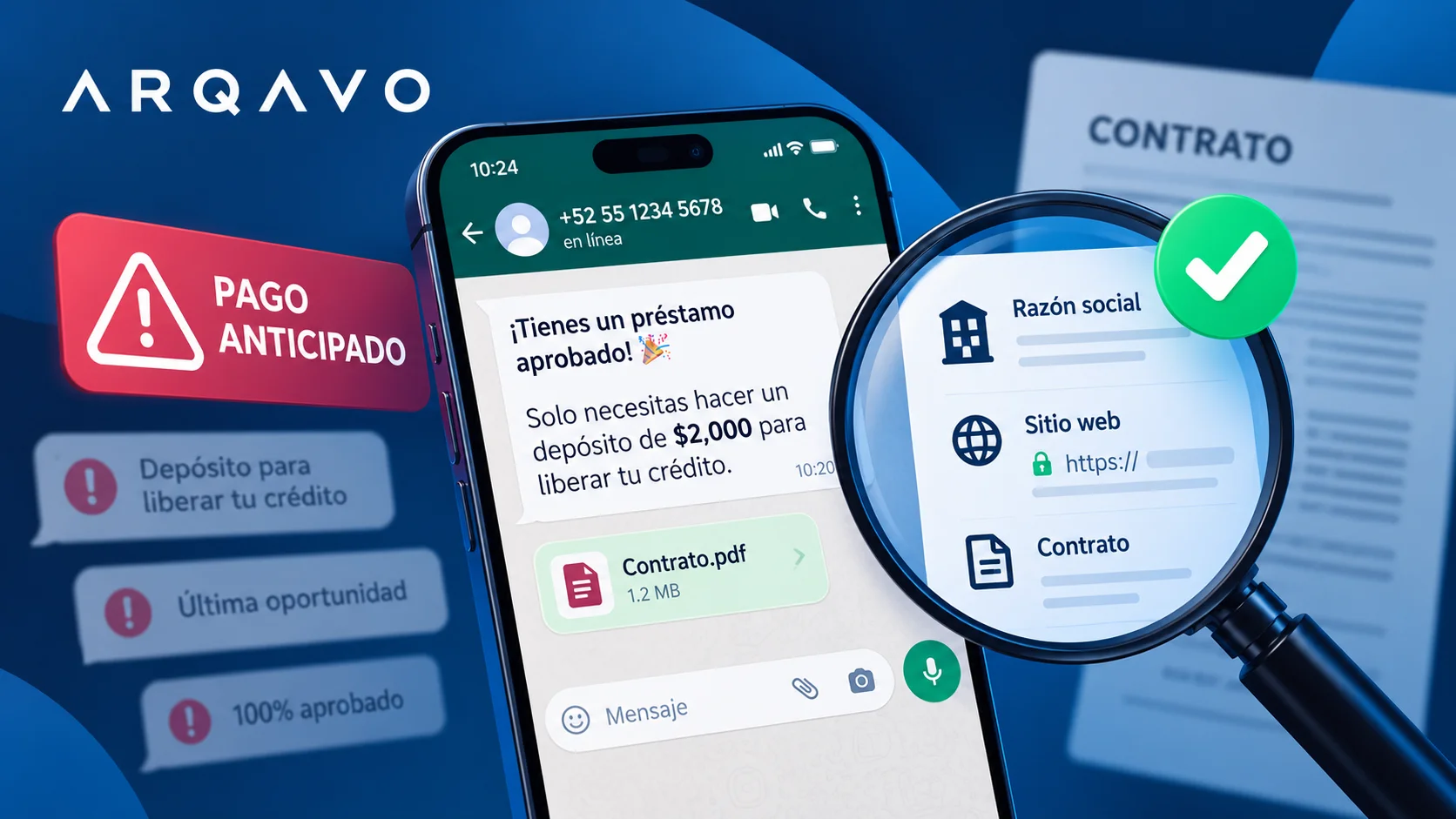 Préstamos por WhatsApp: 10 señales de alerta antes de depositar dinero
