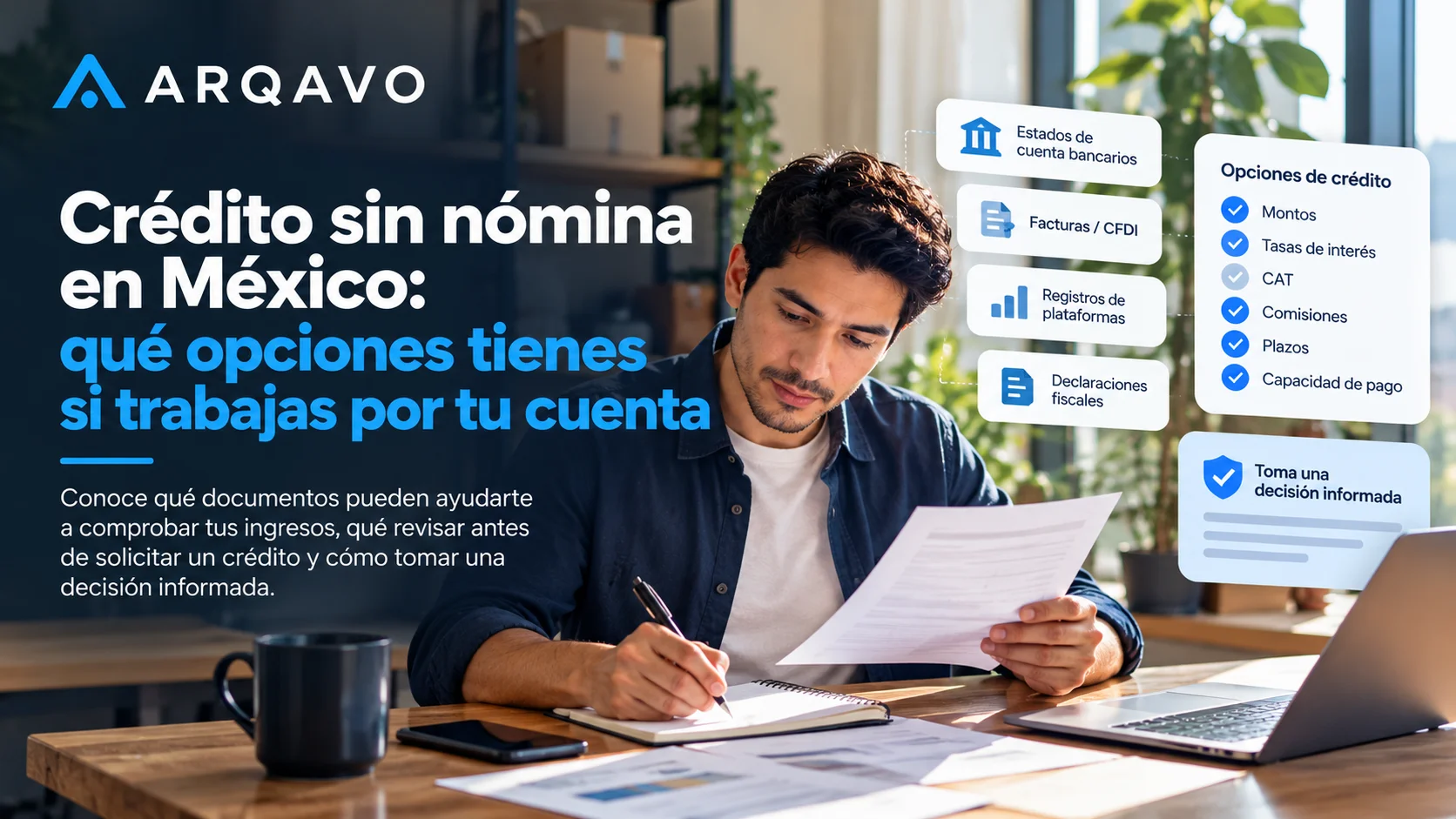 Crédito sin nómina en México: qué opciones tienes si trabajas por tu cuenta